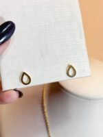 Conjunto Gota Cravejada em Aço Inox - Imagem 3