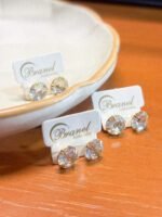 Brinco Cristal Folheado a Ouro - Imagem 2