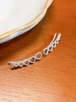 Brinco Corações em Prata 925 - Imagem 2