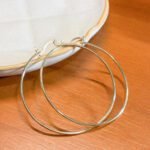 Argola Fina Folheada a Ouro