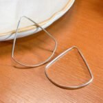 Argola Triangular em Prata 925