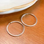 Argola Lisa Folheada a Prata