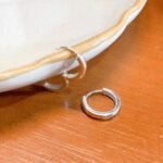 Argola Click Lisa Folheada a Prata