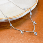 Colar Gota Cristal em Prata 925