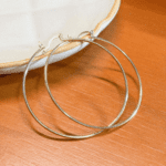 Argola Fina Folheada a Ouro