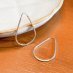 Argola Gota D'água em Prata 925