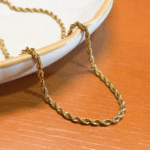 Colar Baiano Aço Inox Dourado