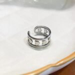 Anel Arco Corações em Aço