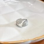 Anel Folha em Aço Inox