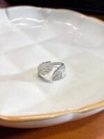 Anel Folha em Aço Inox