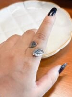 Anel Folha em Aço Inox - Imagem 2