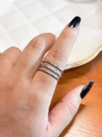 Anel Aro Detalhado em Aço Inox - Imagem 2