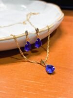 Conjunto Pingente Penduradinho Folheado a Ouro