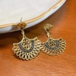 Brinco Folheado Leque Indiano