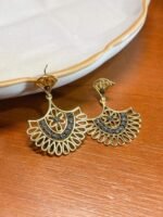 Brinco Folheado Leque Indiano