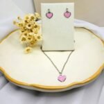 Conjunto Coração Encantado Aço Inox