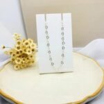 Colar Feminino Corações Vazados Prata