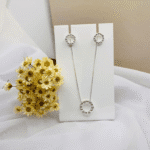 Conjunto Feminino Folheado Coração Cravejado