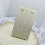 Conjunto Prata 925 Feminino Borboleta Cravejada – Colar e Brincos Delicados
