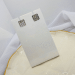 Conjunto Feminino Aço Inox com Pingente Geométrico Vazado - Imagem 2