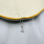 Colar Feminino Prata 925 com Pingente de Pedra Triangular - Imagem 2