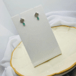 Conjunto Feminino Prata 925 Gota Verde - Imagem 2