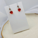 Conjunto Coração Vermelho em Aço Inox - Imagem 3