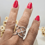 Anel Trançado Vazado em Aço - Imagem 3