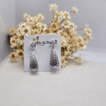 Brinco Gota Vazado em Aço Inox Brilhante