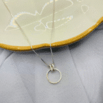 Conjunto Prata 925 Feminino com Pingente de Argola e Detalhe Brilhante - Imagem 3