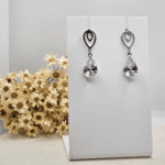 Brinco Elegance Gota Cristal em Aço Inox - Imagem 2