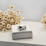 Anel Ondas Vazadas em Aço - Imagem 2