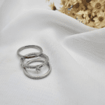 Kit 3 Anéis Femininos Aço Inox com Pedra e Strass – Dourado ou Prateado (Variação) - Imagem 3