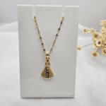 Colar Nossa Senhora Aparecida com Pingente Cravejado – Folheado a Ouro 50cm