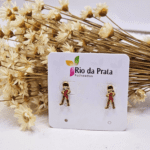 Brinco Infantil Ladybug Joaninha Esmaltado – Folheado a Ouro Promoção Queima de Estoque