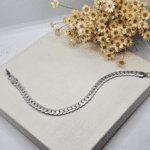 Pulseira Dupla Aço Inox Grumet 21cm Prata - Imagem 2