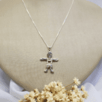 Colar Menino Brilhante Folheado a Prata