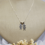 Colar Duo Filhos Folheado a Prata