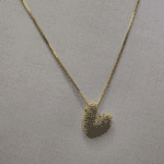 Cordão Folheado a Ouro com Pingente Curvo Cravejado - Imagem 2