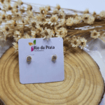 Mini Brinco Cravejado Folheado a Ouro