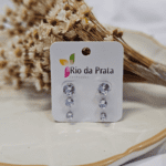 Trio de Aço 3 Peças – Conjunto Elegante em Aço Inoxidável