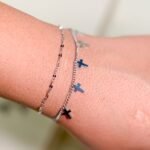 Pulseira Dupla Aço Inox Delicado Com Detalhes Em Cruz Rita - Imagem 2