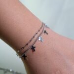 Pulseira Dupla Aço Inox Delicado Com Detalhes Em Cruz Rita - Imagem 7