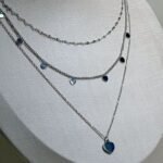 Colar Cordão Em Aço Inox Feminino Estiloso Com Pingente De Coração Cecília - Imagem 5