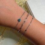 Kit Conjunto 3 Pulseiras Aço Inox Prata Joana