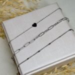Kit Conjunto 3 Pulseiras Aço Inox Prata Joana - Imagem 2