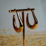 Brinco Feminino Em Aço Inox Dourado Cláudia - Imagem 2