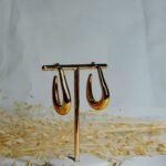 Brinco Feminino Em Aço Inox Dourado Cláudia - Imagem 6
