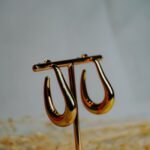 Brinco Feminino Em Aço Inox Dourado Cláudia - Imagem 3
