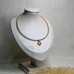 Colar Gargantilha Em Aço Inox Dourado Alta Qualidade Moda Luxo Madalena - Imagem 3